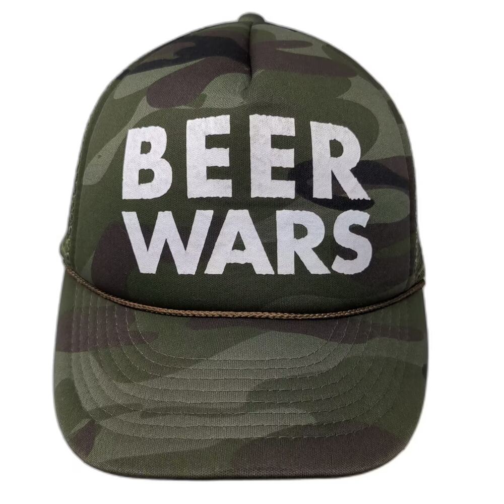 10 Barrel Brewing Co Beer Wars Trucker Hat Green Camo Snapback One Size Foam